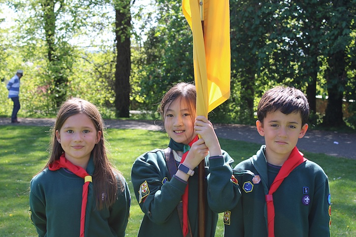parade 4 12th Lincoln Tritton Cubs Colour Party