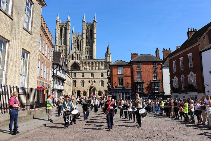 parade 5 Lincoln Scout Guide Band Castle Square