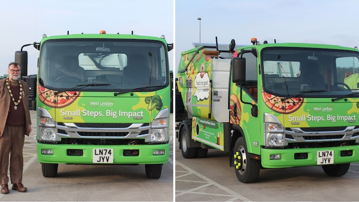 food waste lorry