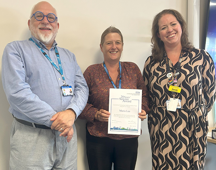NHS long service Maria Lea