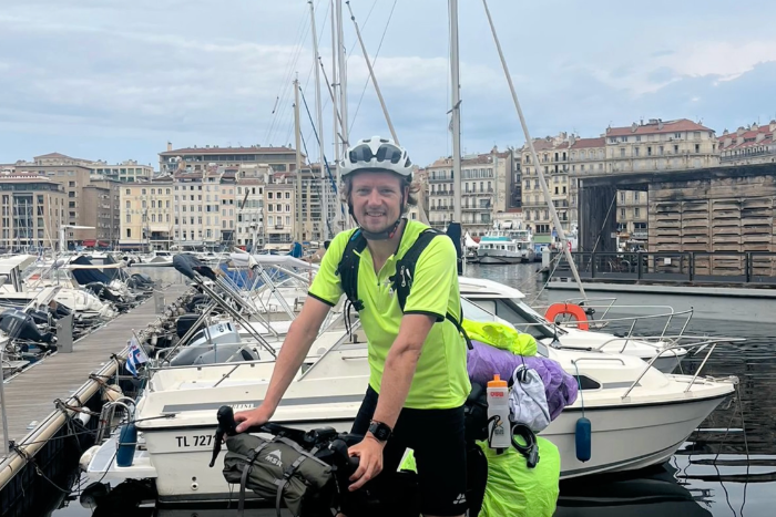 Daniel takes on European cycling challenge