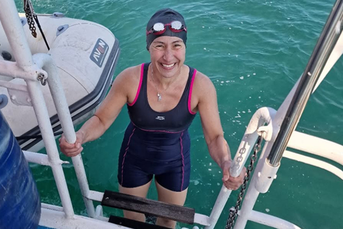 Juliette’s Channel swim raises £2,000