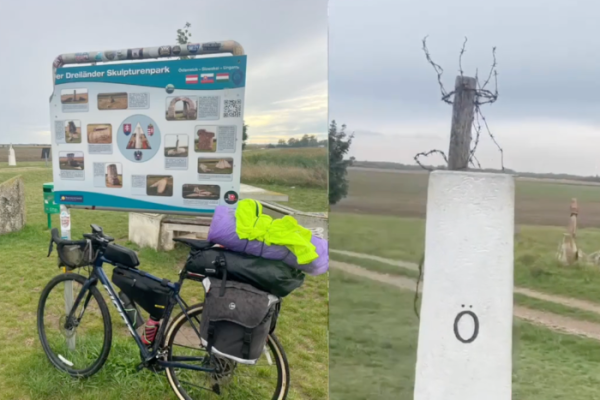 Bikepacker Daniel hits 14-country target