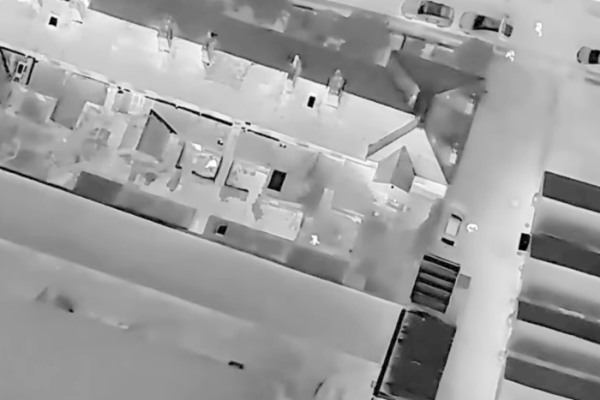 Drone helps track suspect