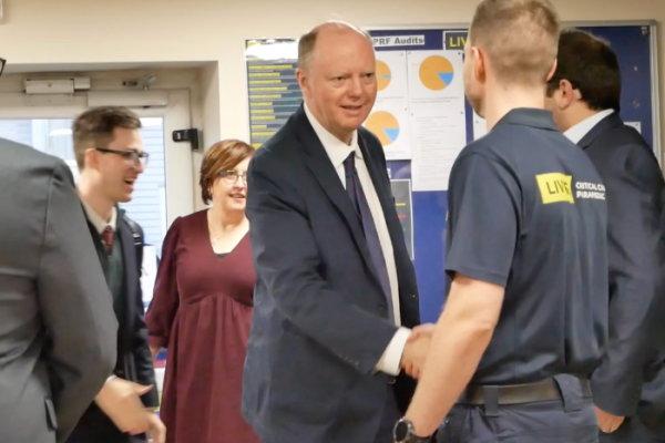 England’s Chief Medical Officer visits LIVES