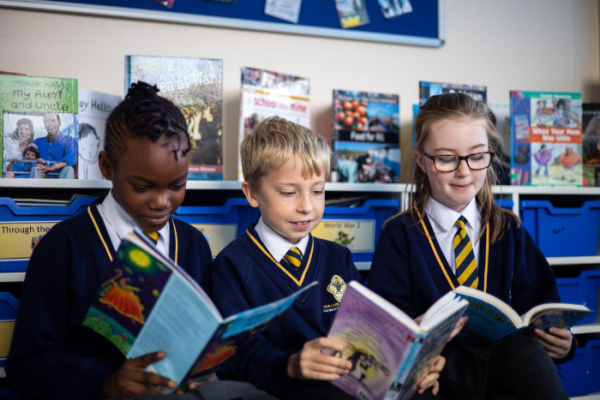 Pupils take favourite books to hospital